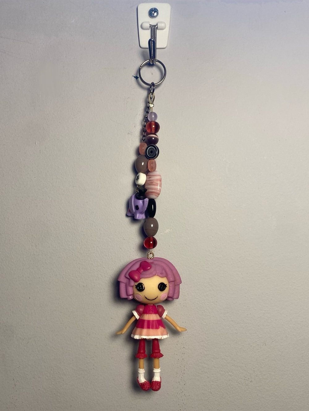 Lalaloopsy glass bead keychain - Elephant